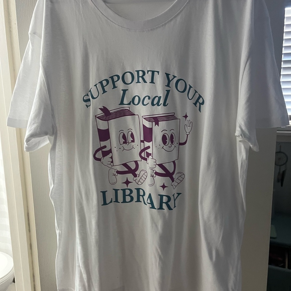 White Public Library Graphic Tee